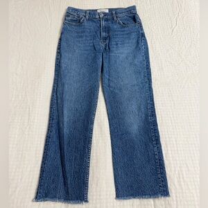 Reformation Jeans Liza High Rise Straight Jeans Size 28 In Newport Wash Classic